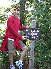 My sexy modeling of the Mt. Ellen Trail summit in Memorial Park.  Watch out Tyra!