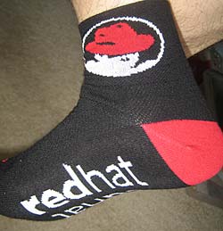 RedHat cycling socks