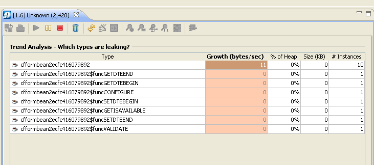 Memory leak - there are still 10 instances when there should be 0